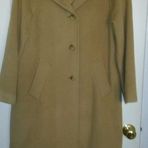 3/4 length camel hair coat sz. 4